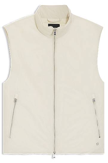 Telovnik BOSS Water-repellent Gilet with Down Filling Bež | 50549189