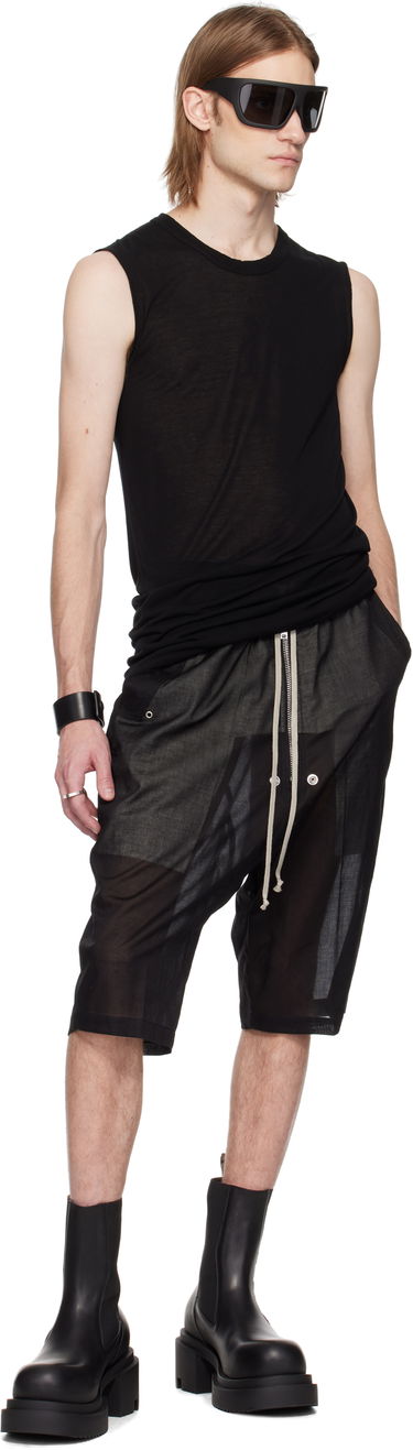 Majica brez rokavov Rick Owens Rick Owens Hollywood Tank Top Črna | RR01E5152 UC, 3