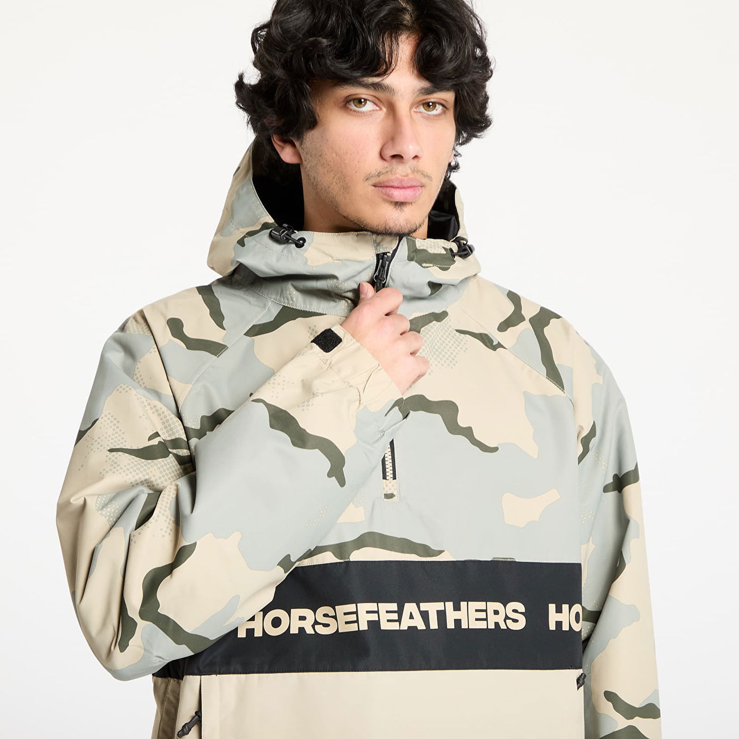 Vetrovka Horsefeathers Horsefeathers Gordie Anorak Jacket Bež | OM322C, 1