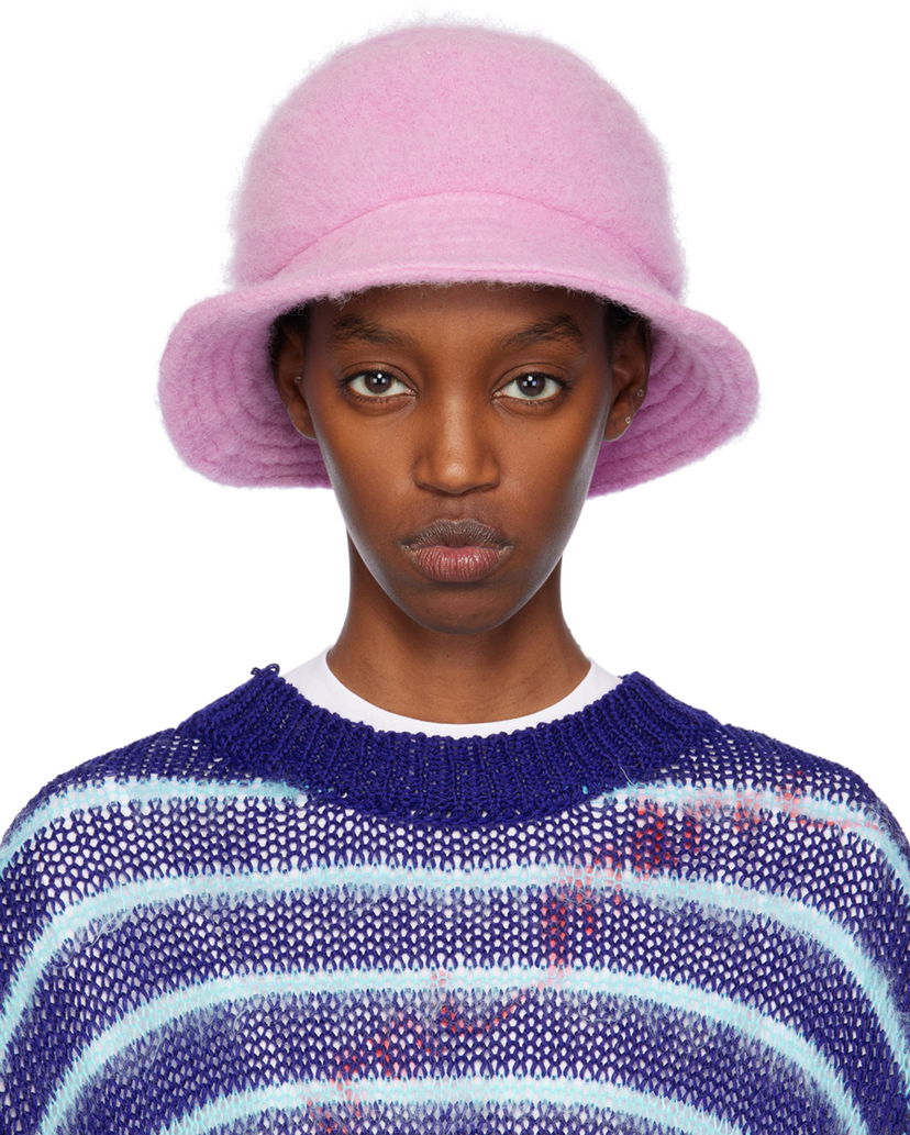 Klobuk Marni SSENSE x Furry Bucket Hat Roza | CLZC0090U1 UTW918