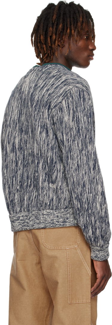 Pleteni pulover Bode Bode Double-Breasted Knit Cardigan Modra | MRS25KT027, 2
