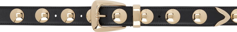Pasovi Khaite Khaite Benny Studded Belt Črna | 10015-763