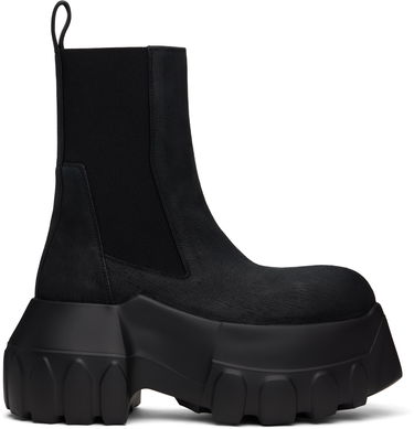 Oblačila Rick Owens Rick Owens Hollywood Beatle Mega Tractor Boots Črna | RP01E7865 LFB, 0