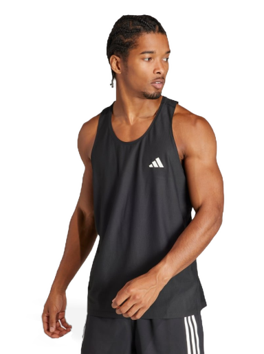 Majica brez rokavov adidas Performance Own The Run Tank Top Mornarica | IN1499