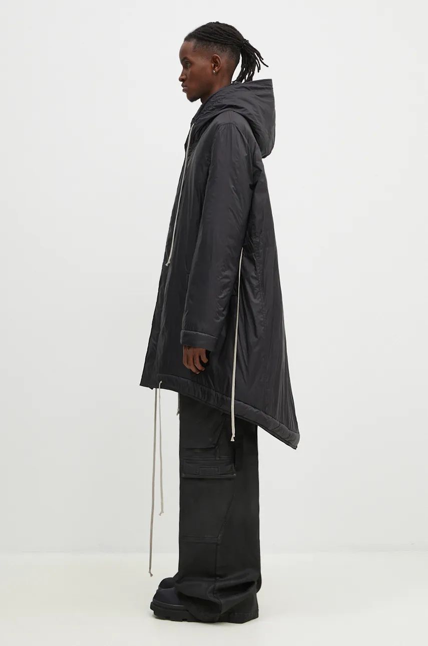 Parka Rick Owens Fishtail Parka Črna | DU02D2950.NP, 1