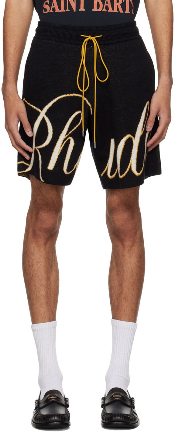 Kratke hlače Rhude Script Shorts Črna | RHPS24SH16973165, 0