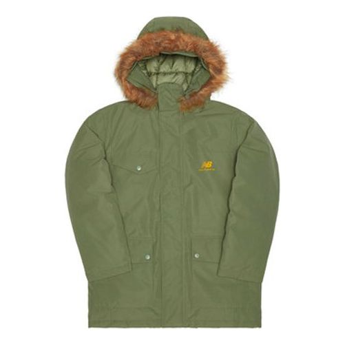 Parka New Balance Parka Jacket with Faux Fur Hood Zelena | AMJ04349-FRO