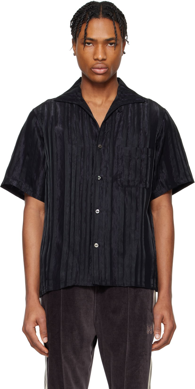 Srajce Needles NEEDLES Italian Collar Shirt Črna | QV126