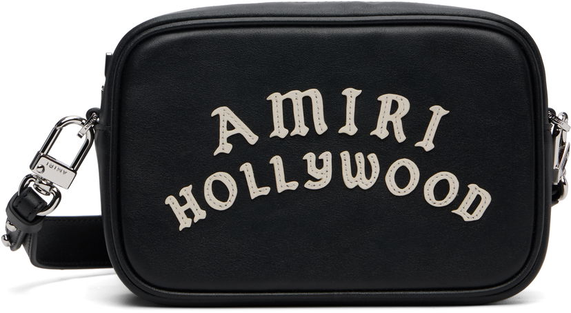 Torba za čez ramo AMIRI AMIRI Hollywood Camera Bag Črna | AMBGCM1028