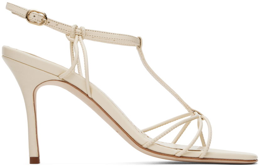 Modni dodatki Manolo Blahnik Manolo Blahnik Tabarekhi Heeled Sandals Bež | 224-1744