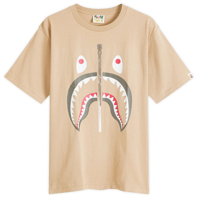 Majica BAPE Classic Shark Graphic T-Shirt Bež | 001TEK801003M-BEI