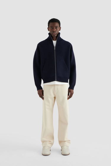 Pleteni pulover AXEL ARIGATO Core Zip-Up Sweater Črna | A2143001, 4