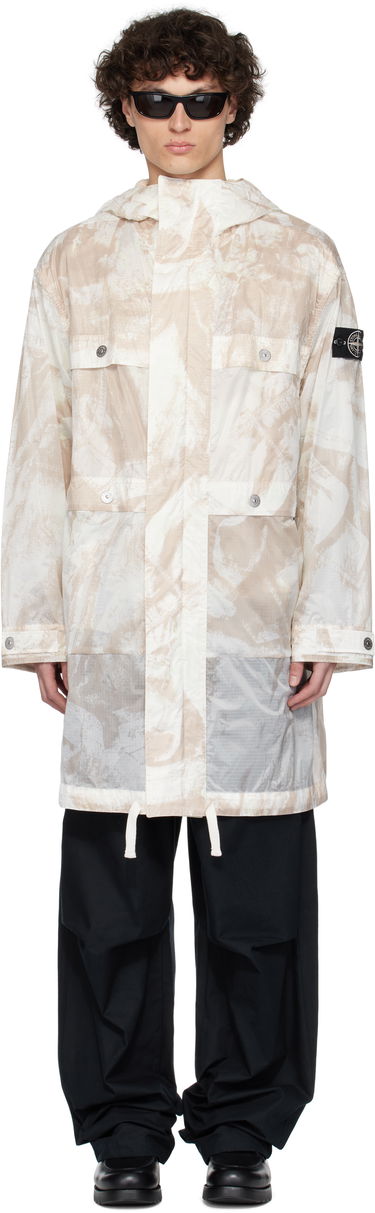 Parka Stone Island Stone Island UV-Reactive Scan Camo Ripstop Parka Bež | K1S15 7100011 S00E2, 0