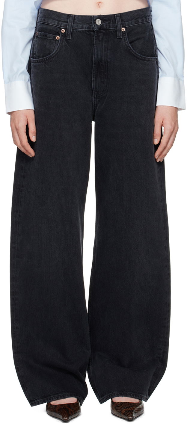 Kavbojke AGOLDE Low Curve Jeans Črna | A197-1157