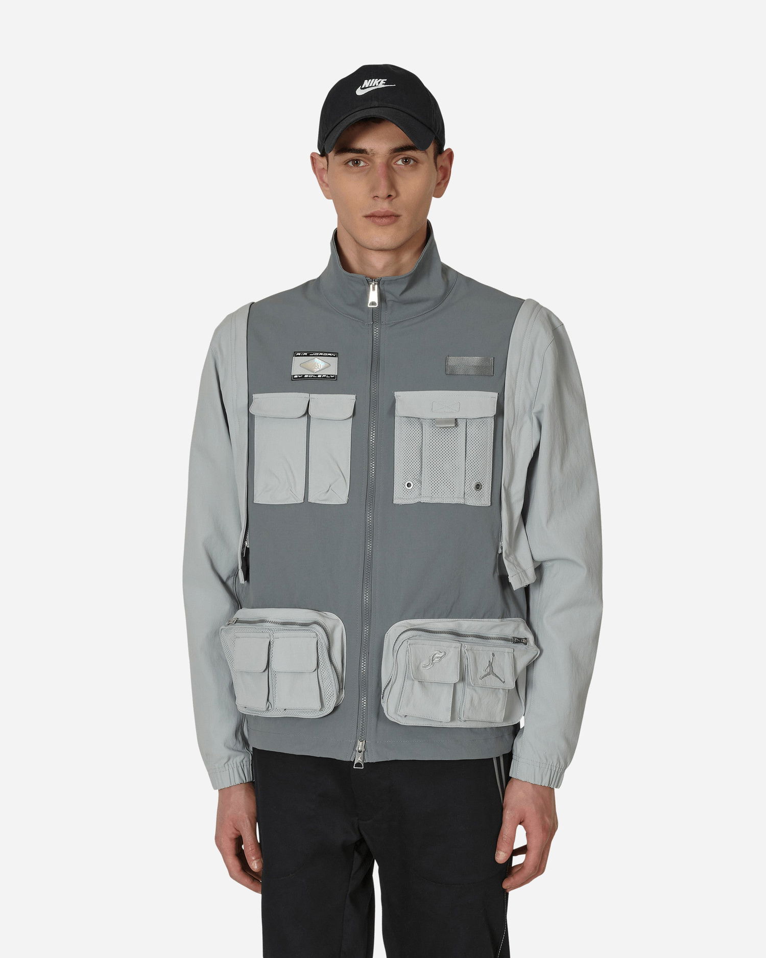 Vetrovka Jordan SoleFly x Jacket Siva | DV7515-077, 0