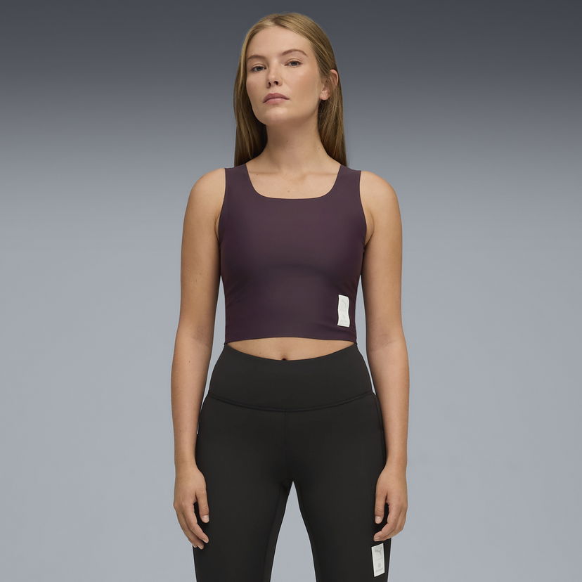 Krop-top Puma PUMA x SAYSKY Crop Running Tank Top Lila | 527559_88