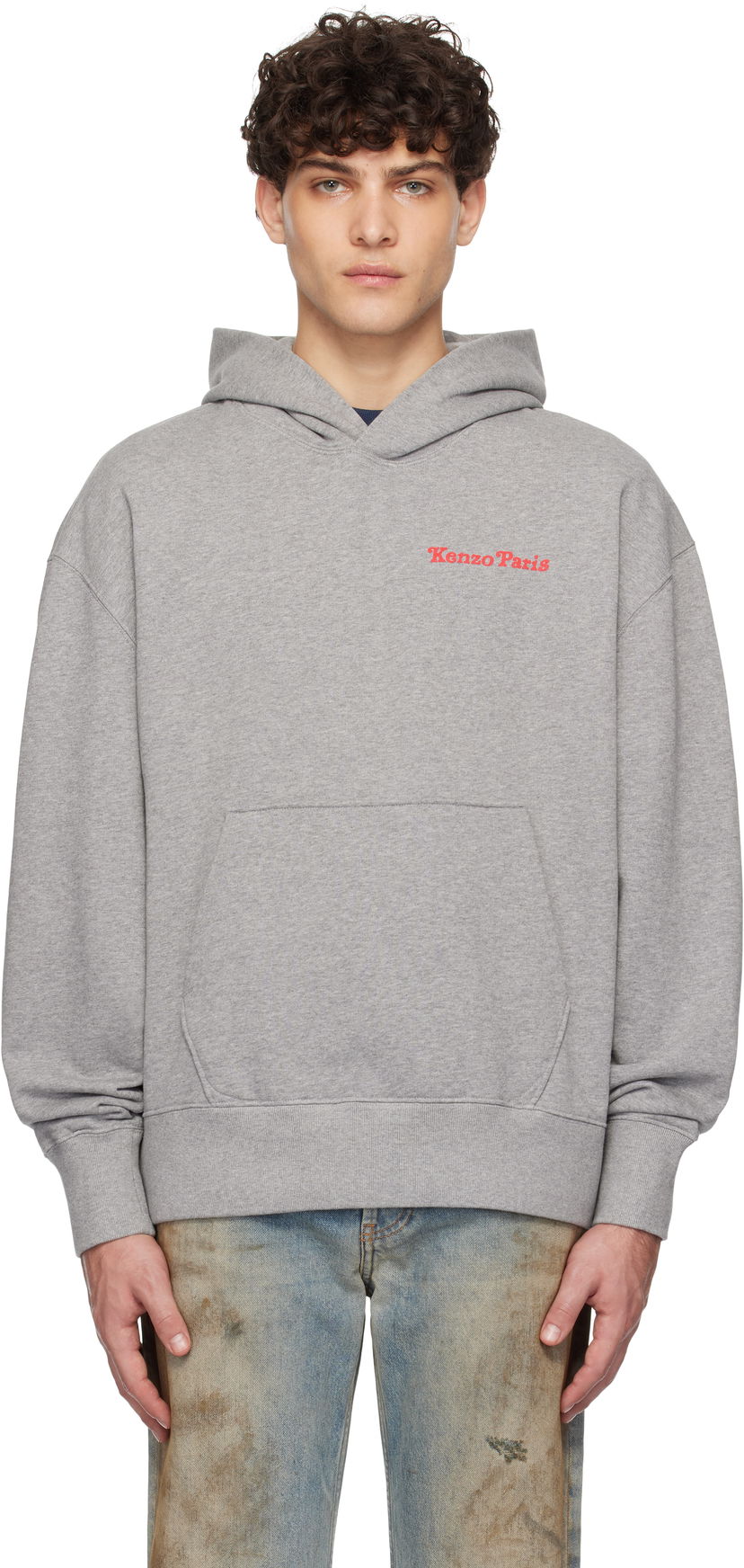 Pulover KENZO Paris VERDY Edition Oversized Hoodie Siva | FF58SW2404MF