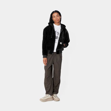 Pulover Carhartt WIP Active Fleece Zip-Up Hoodie Črna | I033905_8, 3