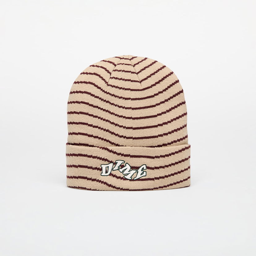 Beanie Dime College Wave Cuff Beanie Tan Universal Bež | DIMEFA2457TAN