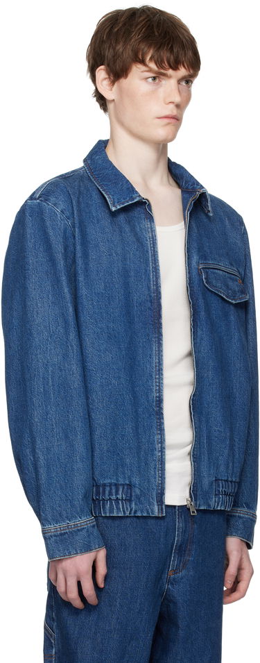 Jakna A.P.C. A.P.C. Fabrizio Zippé Denim Jacket Modra | COHJK-H32015, 1