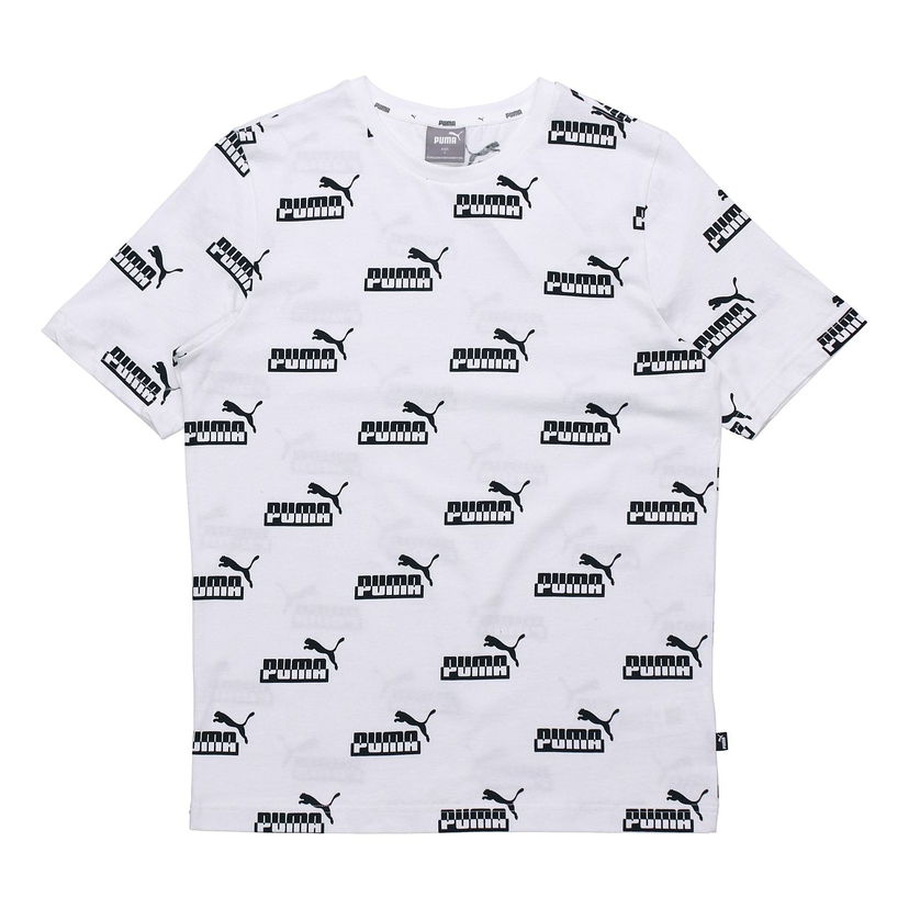 Majica Puma All-Over-Print Graphic T-Shirt Bela | 855984-02