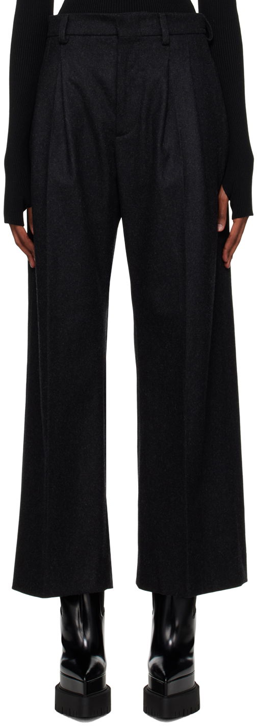 Hlače Jean Paul Gaultier Jean Paul Gaultier Pleated Trousers Črna | 22/09-U-PA050-C028