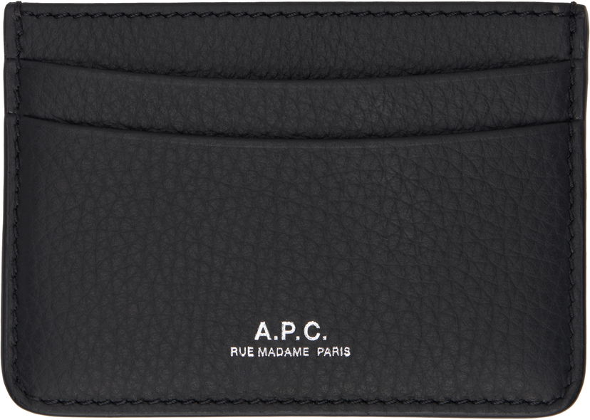 Denarnica A.P.C. A.P.C. André Leather Card Holder Črna | PXCBC-H63028