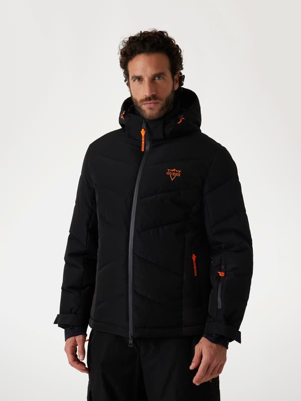 Puhovka GUESS Guess Hooded Ski Jacket Črna | M4PL3UWH0K0