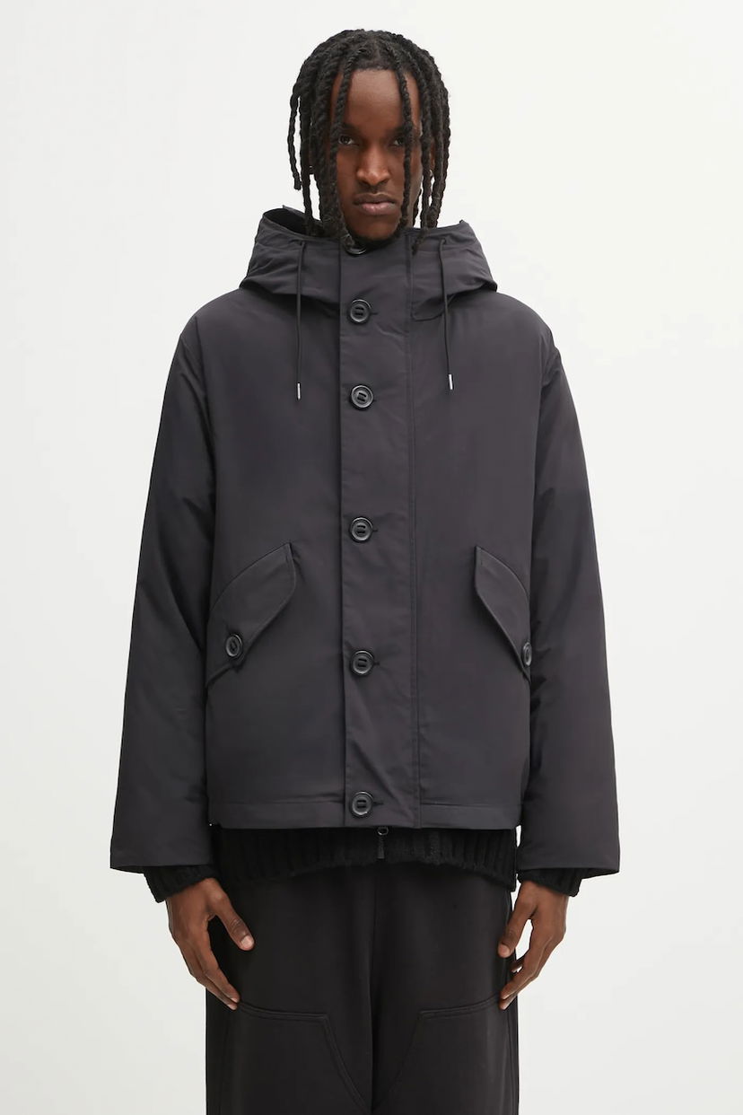 Puhovka C.P. Company Hooded Down Winter Jacket Črna | 19CMOW197A110419A