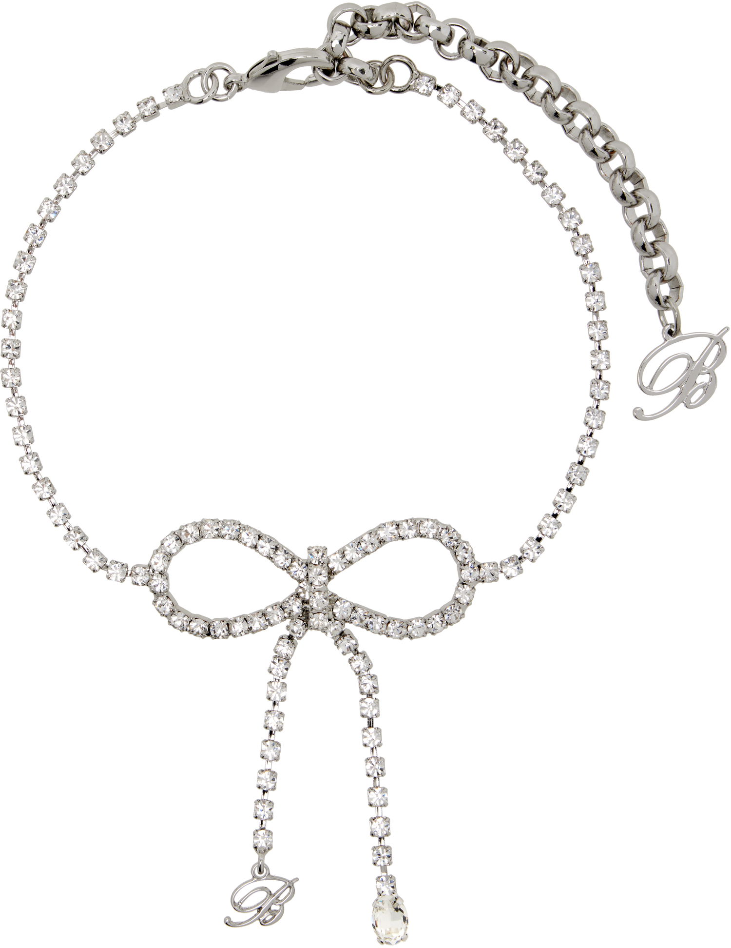 Ogrlica Blumarine Blumarine Crystal Bow Choker Kovinski | P522W307A, 0