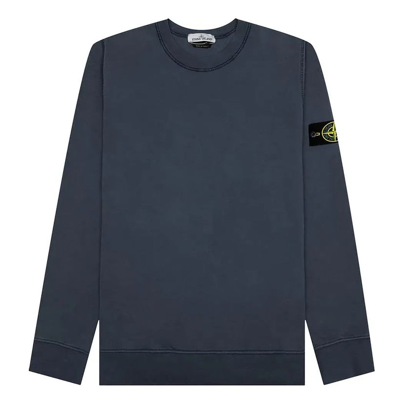 Pleteni pulover Stone Island Stone Island Crewneck Sweatshirt Modra | 761563051-V0024