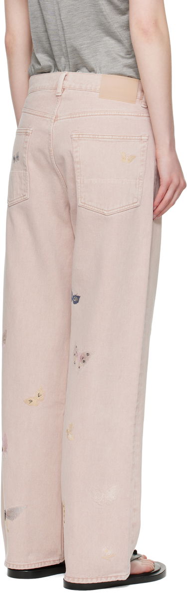Kavbojke OUR LEGACY Our Legacy Third Cut Butterfly Embroidered Jeans Roza | M2255TRB, 2