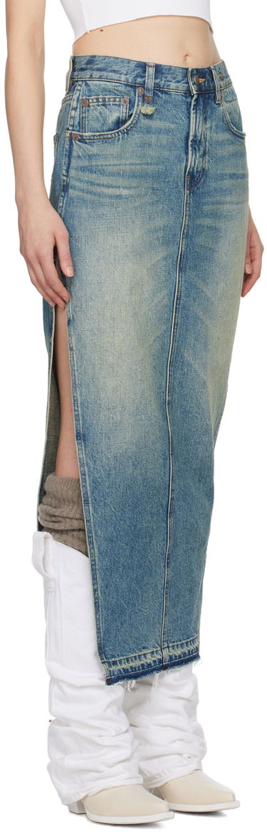 Krila R13 R13 Denim Maxi Skirt with Side Slits Modra | R13WD102-D173A, 1