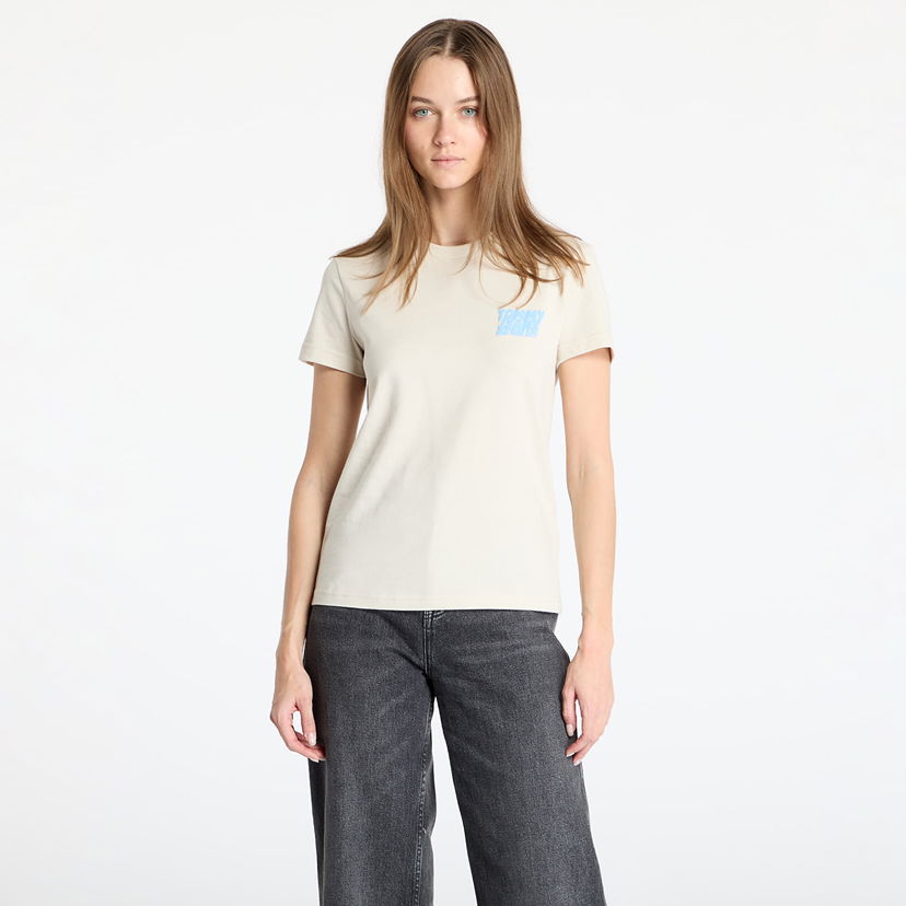 Majica Tommy Hilfiger Tommy Jeans Regular Bubble T-Shirt Bež | DW0DW21338 ACG