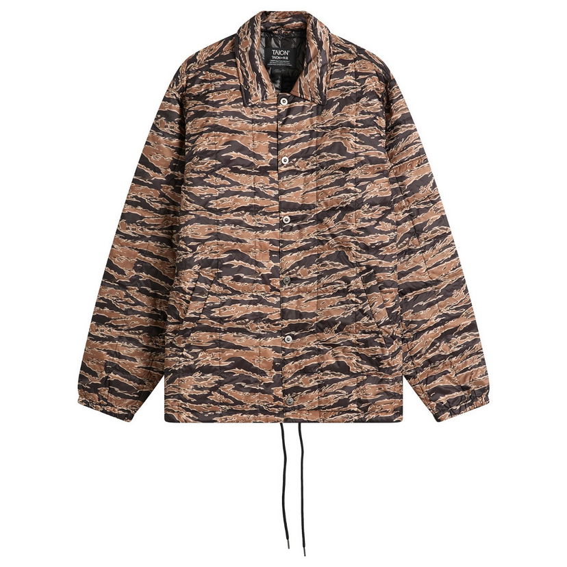 Puhovka TAION Down Coach Jacket Tiger Camo Večbarvna | TAION-109CHJ-BGTC