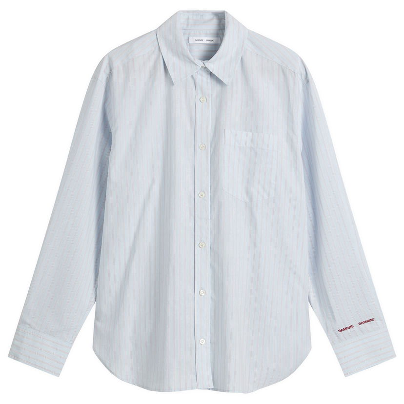 Srajce Samsoe Samsoe Salova Stripe Shirt Modra | F25400059-CLR002401