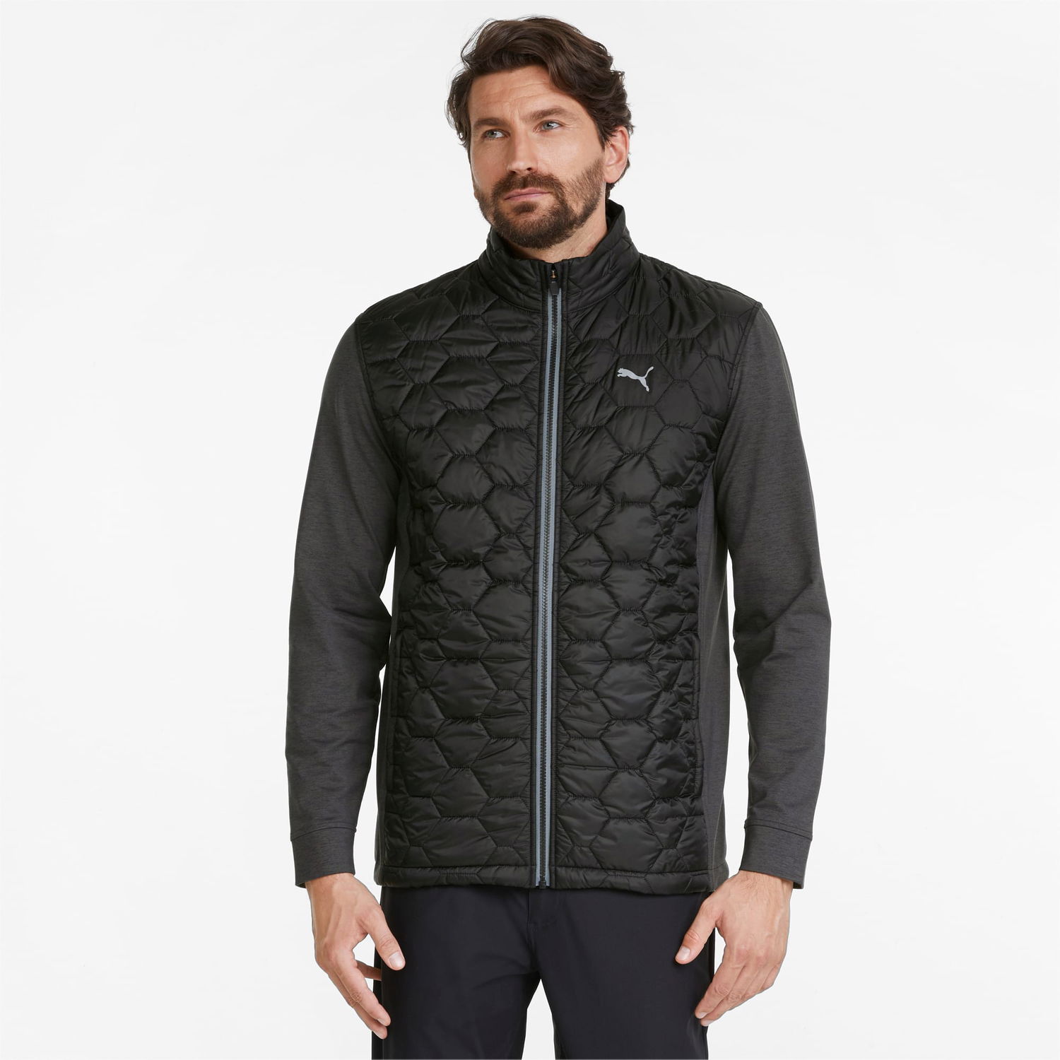 Jakna Puma Cloudspun WRMLBL Herren Golf Jacket Črna | 531099_01, 1