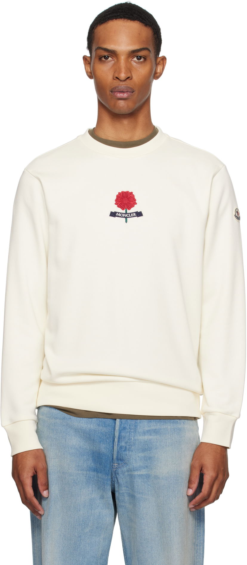 Pulover Moncler Moncler Archivio Sweatshirt Bela | K20918G0003689B3P