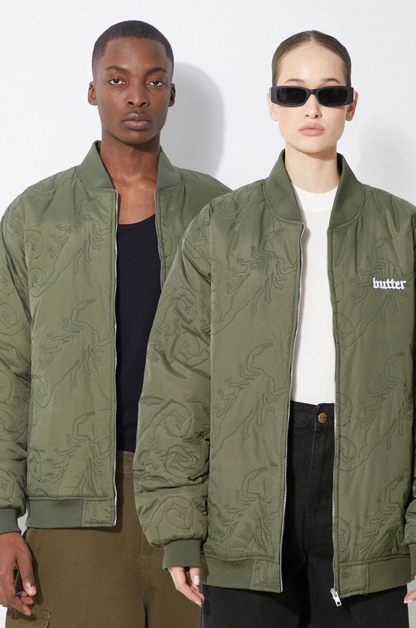 Bomber jakna Butter Goods Scorpion Bomber Jacket Zelena | BGQ1243402