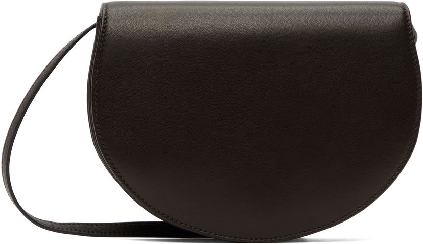 Torba za čez ramo The Row The Row Canteen Leather Shoulder Bag Rjava | W1730-L117