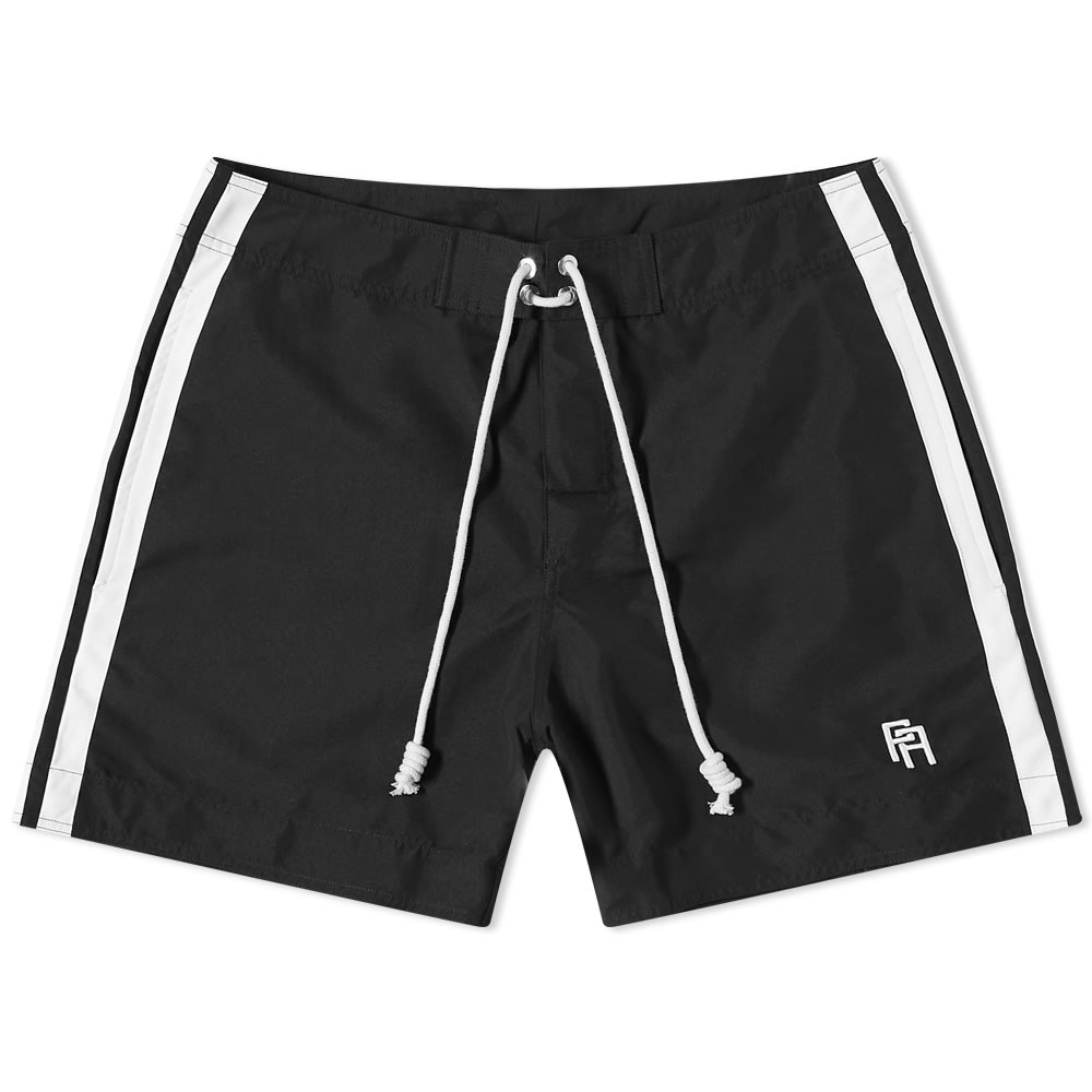 Kopalke Palm Angels Monogrammed Swim Short Črna | PMFA009S22FAB0011001, 0