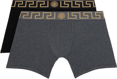 Boksarice Versace Border Boxer Briefs Siva | AU10192_1A10011, 4