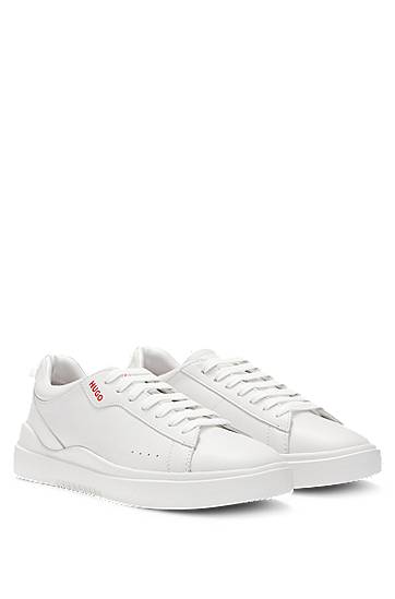 Oblačila BOSS HUGO Cupsole Leather Bela | 50499253
