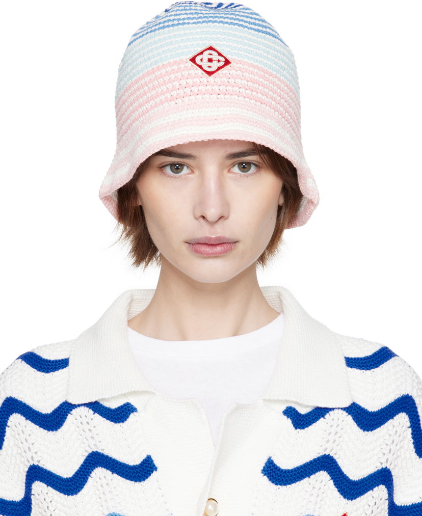 Klobuk Casablanca Casablanca Gradient Crochet Bucket Hat Večbarvna | APS25-HAT-077-01