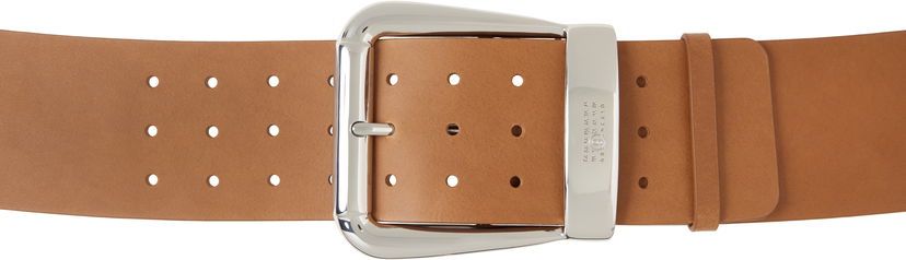 Pasovi Maison Margiela MM6 Maison Margiela Buckle Belt Rjava | SA6TP0023 P8328