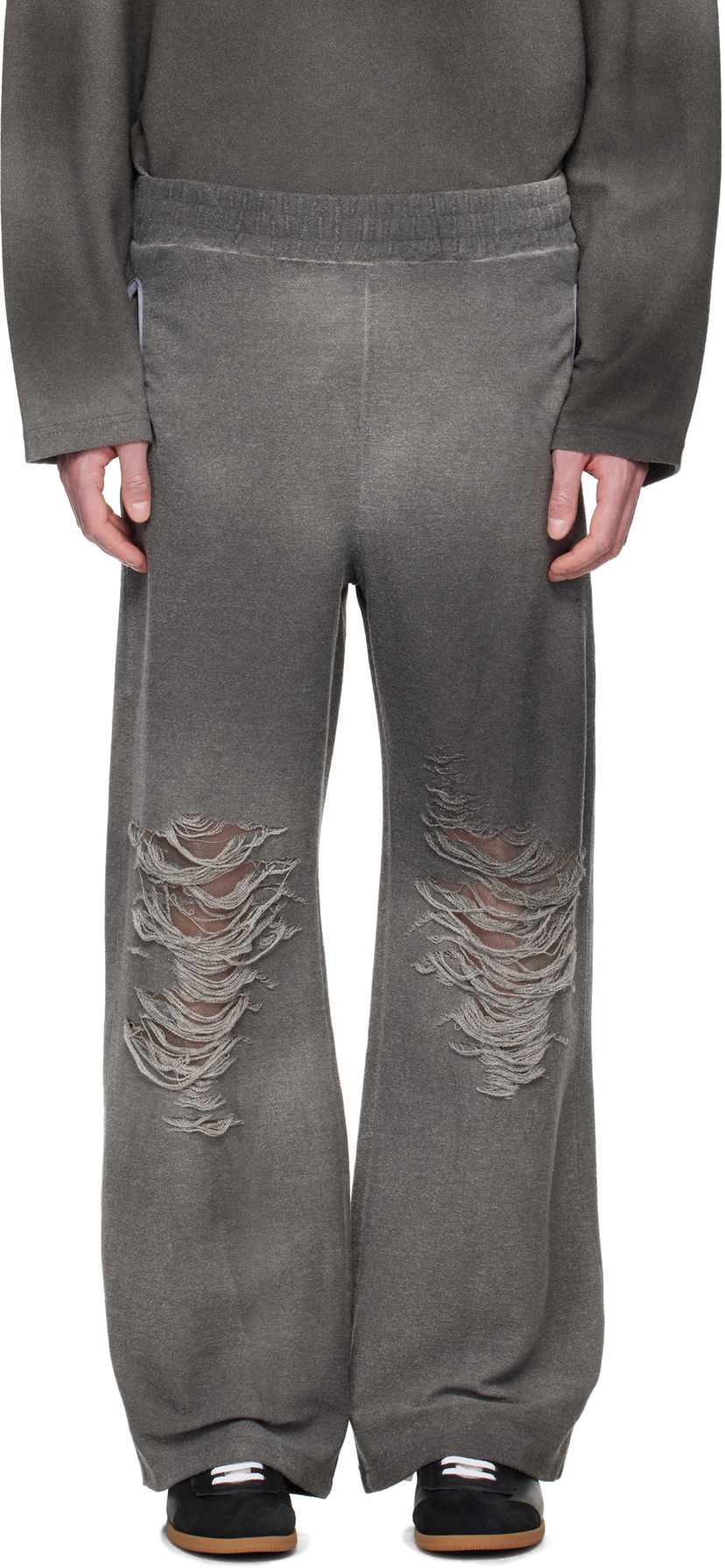 Trenirka Diesel P-Percy Distressed Sweatpants Siva | A18218-0PLAI-9AW