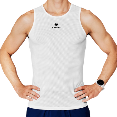 Majica brez rokavov Saysky Saysky Mesh Base Layer Singlet Bela | xmrbl31c101, 0