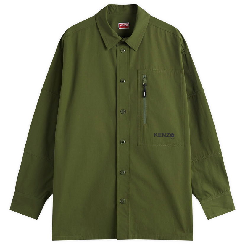 Srajce KENZO Kenzo Boke Flower 2.0 Technical Oversized Shirt, Size Large Zelena | FF55CH5049LP-50