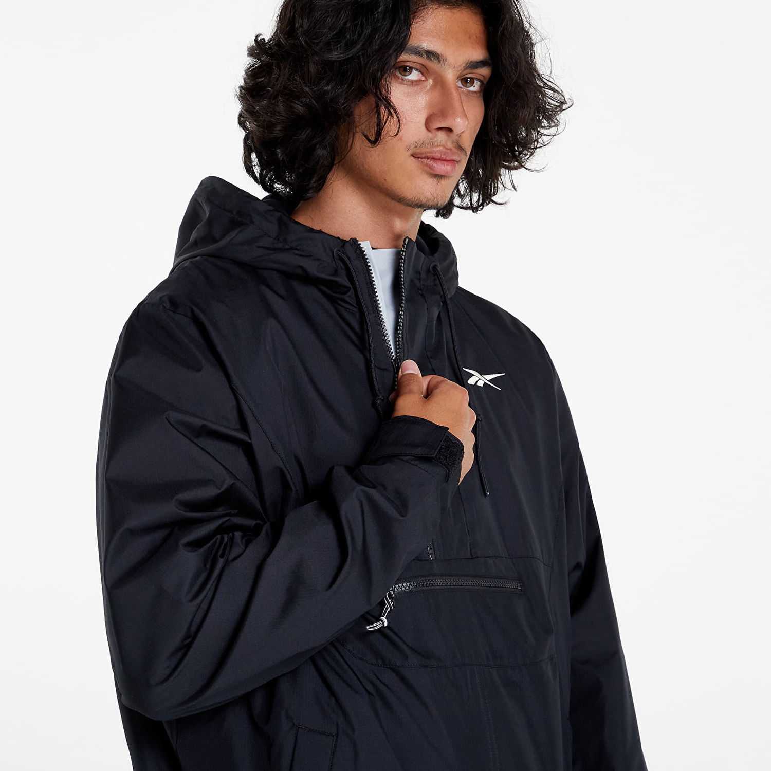 Jakna Reebok Vector Fleece Anorak Črna | HG8932, 0