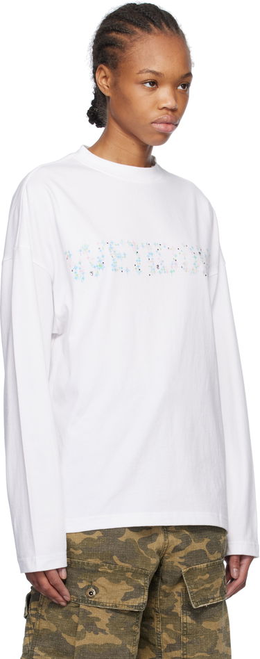 Majica We11done We11done Sparkle Logo Long Sleeve T-Shirt Bela | WD-TT0-25-742-U-WH, 1